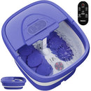 BEAUMOI FOOT SPA COLLAPSIBLE FOOT BATH MASSAGER HEAT REMOTE TIMER - PURPLE - Like New
