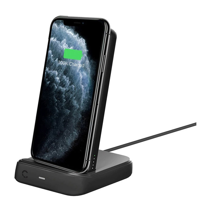 Cygnett ChargeUp Duo 10000mAh Wireless Powerbank Charging Dock CY3038PBCHE Black Like New