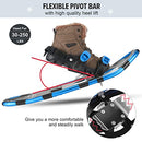 Gpeng Snowshoes, Lightweight Aluminum, Options 14/21/25/30, B07DWZJ3W2 - Blue - Like New