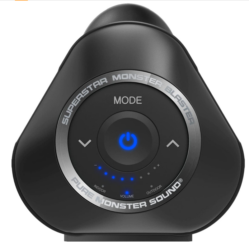 Monster Blaster Boombox Wireless Speaker 129287-00 - Black/Grey - Like New