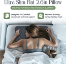 Umiboo Thin Gel Memory Foam Ultra Thin Pillow 2.6 Inch - Gray - Like New