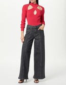THE DROP WOMEN'S FRIDA RELAXED FIT JEANS - SIZE: WOMEN 31 - FADED CARBON - Like New