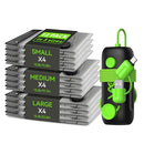 CRAZYFEB Travel Vacuum Bags - USB Electric Pump 12 Pack Carry-On, Black/Green - Like New