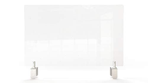 GHENT CLEAR PARTITION EXTENDER WITH ATTACHED CLAMP GHEPEC2429A - CLEAR - Brand New