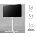 FITUEYES TV STAND WITH MOUNT - WHITE - Like New