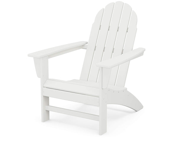 POLYWOOD SIT BACK RELAX & ENJOY THE VIEW ADIRONDACK CHAIR PW-ADIRONDACKCHAIR WHT - Like New