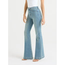 SOFIA BY SOFIA VERGARA WOMEN'S MELISA HIGH RISE FLARE JEANS SIZE: 4 - LIGHT WASH - Brand New