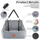 DOG CAR SEAT MEDIUM & LARGE DOG UP TO 55LBS MEMORY FOAM CUSHION LARGE - GRAY - Like New