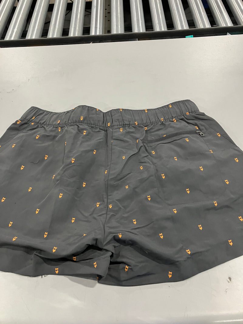 THE NORTH FACE WOMEN'S SHORTS - SIZE: WOMEN L - CAMPFIRE PRINT- GRAY - Like New