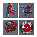 Idea Nuova Marvel Spiderman 4 Pack Canvas Art Set, 4 Piece Set - Like New