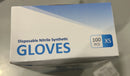 PROTECTOUCH DISPOSABLE ONE USE NITRILE SYNTHETIC GLOVE EXTRA SMALL 100PCS - BLUE - Like New