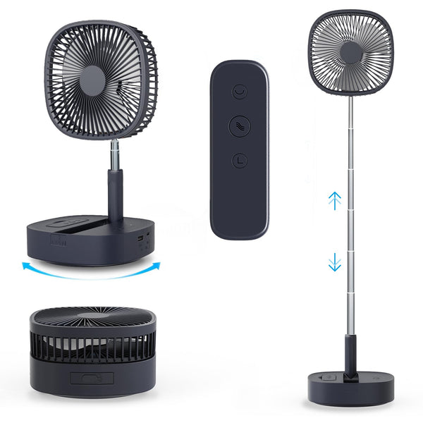 MAGESH PORTABLE OSCILLATING PEDESTAL FAN＆REMOTE 3-IN-1 STANDING FAN - DARK BLUE - Like New