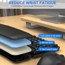 EDJO Ergonomic Wireless Keyboard Mouse Combo, Bluetooth/2.4G Dual-Mode - BLACK - Like New