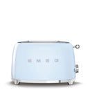 SMEG 2 SLICE TOASTER WITH 6 PRESETS FUNCTION REMOVABLE TRAY TSF01PBUS - BLUE - Like New