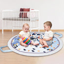 LI'L PENGYU Baby Play Mat Tummy Time Mat, Foldable, Washable, PM-101 - Blue Like New