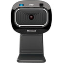 MICROSOFT LIFECAM HD-3000 FOR BUSINESS WITH BUILT IN NOISE CANCELLING - BLACK - Like New