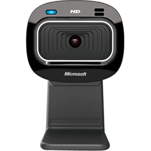 MICROSOFT LIFECAM HD-3000 FOR BUSINESS WITH BUILT IN NOISE CANCELLING - BLACK - Like New