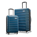 SAMSONITE OMNI 2 HARDSIDE EXPANDABLE SPINNER 2-PIECE SET (19/24) - LAGOON BLUE - Like New