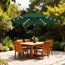 ABCCANOPY SOLAR LED PATIO UMBRELLA WITH 24 LIGHTS 7.5FT A22UB25FGY6 - GREEN - Like New
