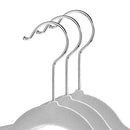 CASAFIELD 50 VELVET KID'S HANGERS FOR CHILDREN'S CLOTHES, 14" - GRAY - Like New