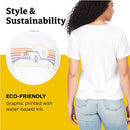 MARMOT WOMEN'S LOGO T-SHIRTS - SIZE: WOMEN L/G - BIVOUAC WHITE/PURPLE - Brand New