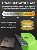 VIR-SIN 4V 2000MAH CORDLESS CARDBOARD CUTTER, BOX CUTTER 2 BLADES - LEAF GREEN - Like New