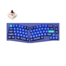 KEYCHRON Q8 (ALICE LAYOUT) QMK CUSTOM MECHANICAL KEYBOARD - GATERON G PRO BROWN - Like New