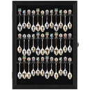 DISPLAYGIFTS 36 Souvenir Tea Spoon Display Case Rack Mountable Cabinet Frame - Like New