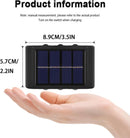 LED SOLAR WALL LAMP SOLAR WALL LIGHT OUTDOOR FENCE LIGHTS UP (WARM WHITE) 2PCS - Brand New