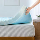 ZINUS 4 Inch Swirl Gel Cooling Memory Foam Mattress Topper Smaller WonderBox - Brand New