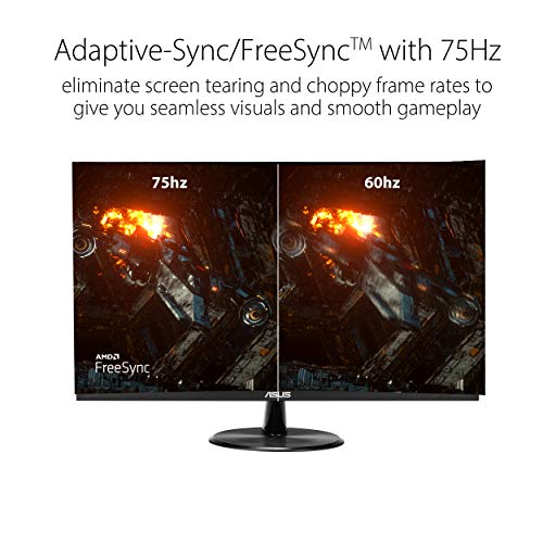 ASUS VP279HE 27” MONITOR 1080P FULL HD 75HZ IPS ADAPTIVE-SYNC/ FREESYNC - BLACK - Like New