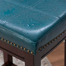 Linon Carson Blue Backless Counter Stool Brown - Brand New