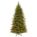 NATIONAL TREE COMPANY PRE-LIT 'FEEL REAL' SLIM TREE, White Lights, 7.5 FEET - Like New
