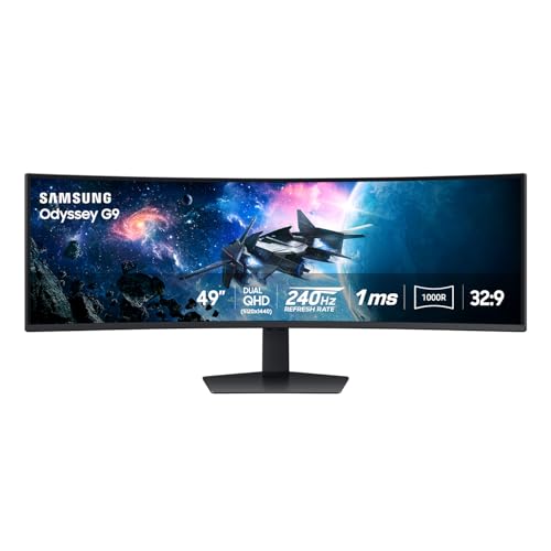 SAMSUNG 49” ODYSSEY G9 SERIES DQHD GAMING MONITOR LS49CG954ENXZA - BLACK - Like New