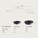 ALL-CLAD HA1 HARD ANODIZED NON STICK FRY PAN 2 PIECE 8 10 INCH BLACK - Brand New