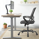JHK DESK COMPUTER CHAIR WITH WHEELS ERGONOMIC HOME OFFICE CHAIR LUMBAR - BLACK - Like New