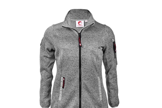 CANADA WEATHER GEAR WOMEN'S SWEATER FLEECE CLIMB JACKET - XL - HEATHER BLACK - Brand New