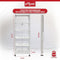 Origami RB Foldable 6 Tier Storage Rack with Wheels, Tall/Slim Model - White - Like New