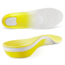 VALSOLE HEAVY DUTY SUPPORT ORTHOTIC INSOLES MEN 10/WOMEN 12 YELLOW WHITE - Like New