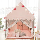 Avrsol Kids Play Tent with Mat Large Playhouse Children Castle Fairy Tent - Brand New