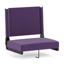 Flash Furniture Grandstand Portable Stadium Seat Folding Padded Chair Purple - Brand New
