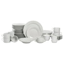 10 STRAWBERRY STREET ROUND 45-PIECE DINNERWARE SET - WHITE - Like New