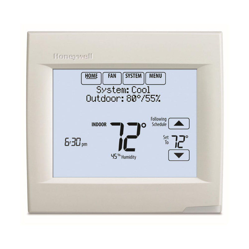 HONEYWELL TH8110R1008 VISION PRO 8000 TOUCH SCREEN THERMOSTAT RED LINK - WHITE - Like New