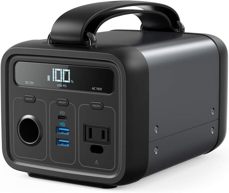 Anker Portable Power Station, 213Wh/57600 mAh PowerHouse 200 - BLACK - Like New