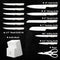 BRAVESTONE Knife Set 15 Piece Kitchen Knife Set with Block Self Sharpening - Like New