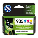 HP STORE HP 935 CYAN MAGENTA YELLOW INK CARTRIDGES 3-PACK WORKS WITH 6810 - Brand New