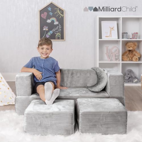 MILLIARD KIDS COUCH - MODULAR KIDS SOFA FOR TODDLER/PLAYROOM/BEDROOM FURNITURE - Like New