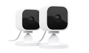 BLINK (2-PACK) BLINK MINI INDOOR SECURITY CAMERA 1080P HD VIDEO - WHITE - Like New