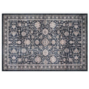 BIBB HOME 5FTX7FT WASHABLE FLANNEL PRINTED AREA RUG - MIDNIGHT BLOOM - Brand New