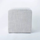 THRESHOLD DESIGNED WITH STUDIO MCGEE - LYNWOOD SQUARE CUBE - TICKING NAVY STRIPE - Like New